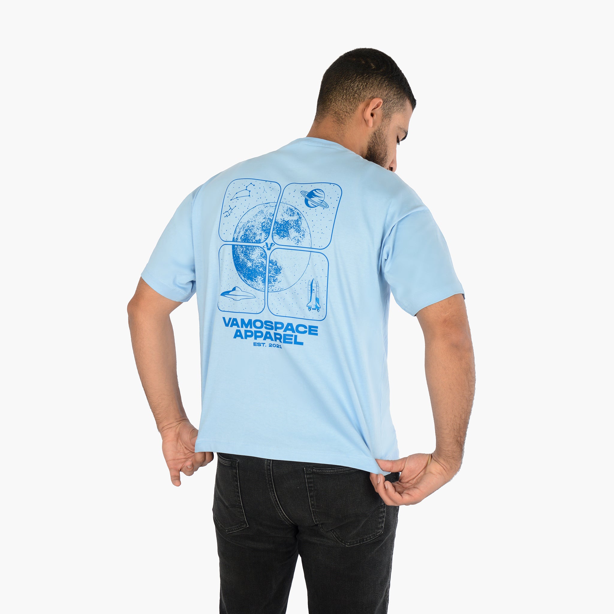 Baby Blue Vamospace Apparel T-Shirt