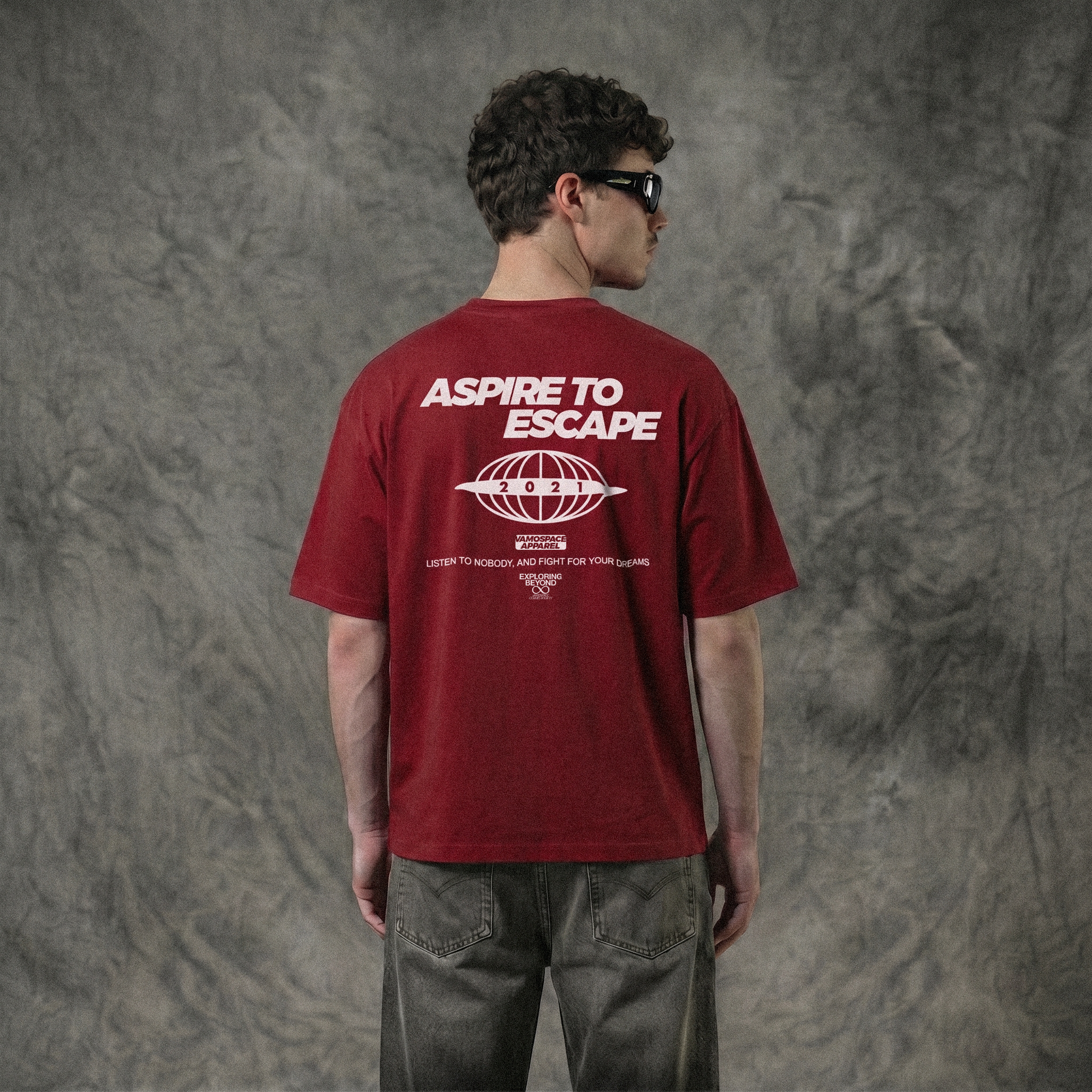 Maroon Aspire T-Shirt