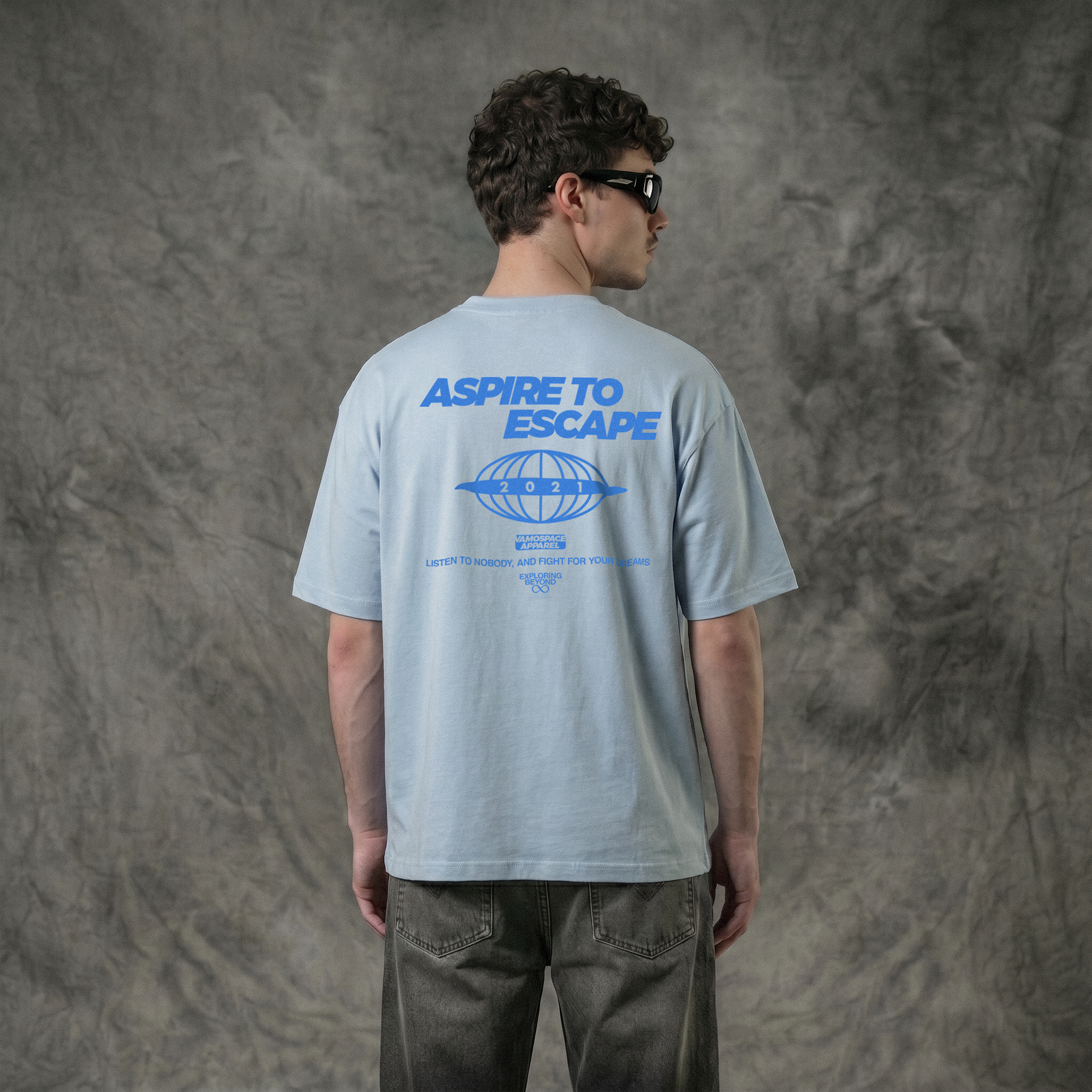 Baby Blue Aspire T-Shirt